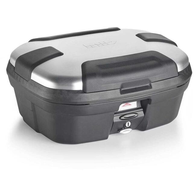 Coppia Valigia Nera Trekker Lite 35 Lt. Con Inserto Estetico In Plastica Grigia Givi Trk35bnpack2