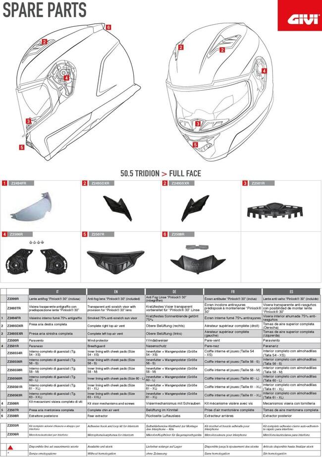 Givi Visiere Moto