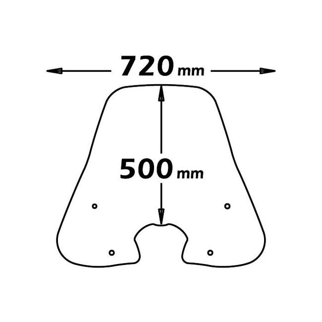 Parabrezza Per Honda Sh 300 Isotta E120