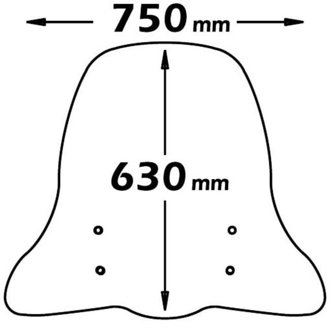 Parabrezza Per Piaggio Beverly 125 / 200 Isotta E330