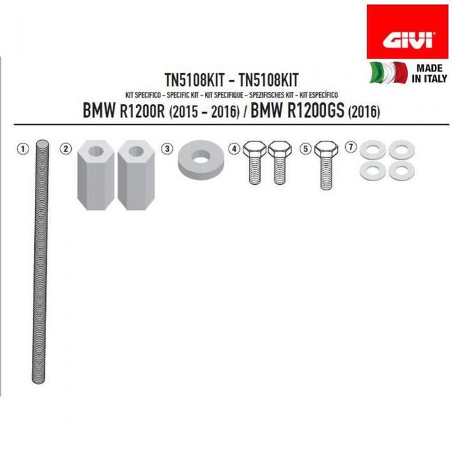 Tn5108kit Kit Specifico Per Montare Tn5108 O Tn5108ox Givi