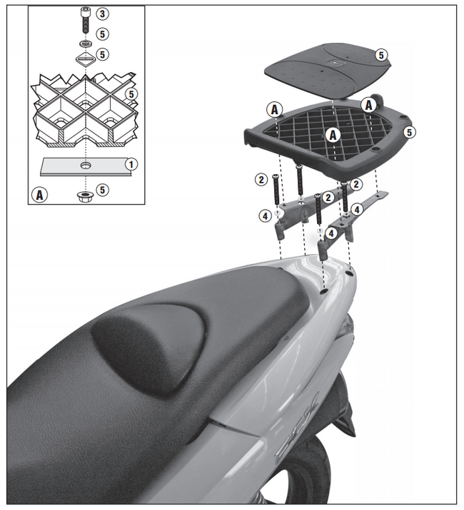 Attacco Posteriore Monolock Honda Pcx 125 Givi Sr1190