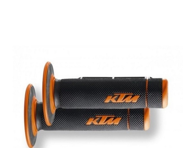 Ktm 63002021100 Coppia Manopole Senza Foro Bicomponente 690 Enduro Smc Duke