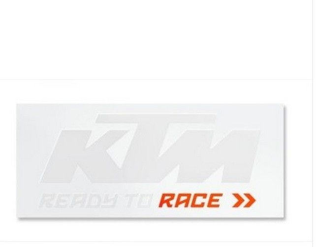 Ktm Adesivi Stickers Van White Orange