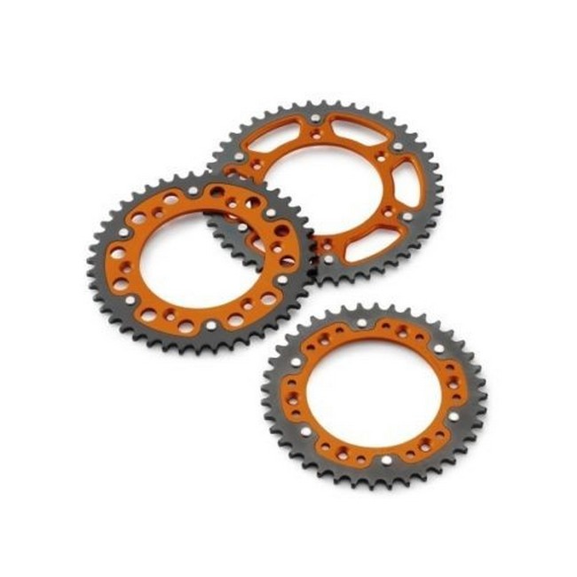 Ktm Corona Acciaio Alluminio Orange Arancio Exc Sx Smr 38 Denti