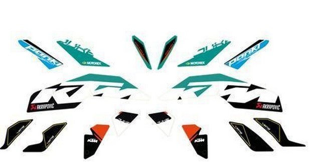 Ktm Kit Grafiche Stickers Factory Duke 125 250 390 2017 93008999000