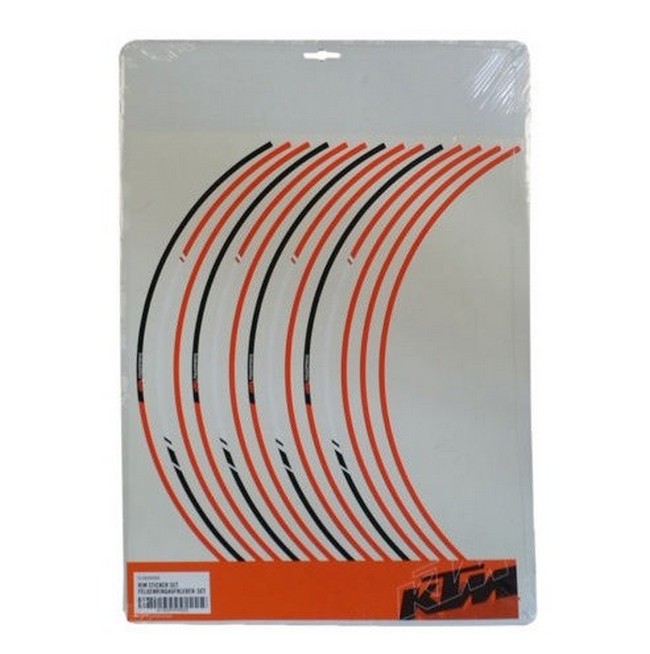 Ktm Set Adesivi Cerchi Duke 125 200 390 Rim Stickers 17"