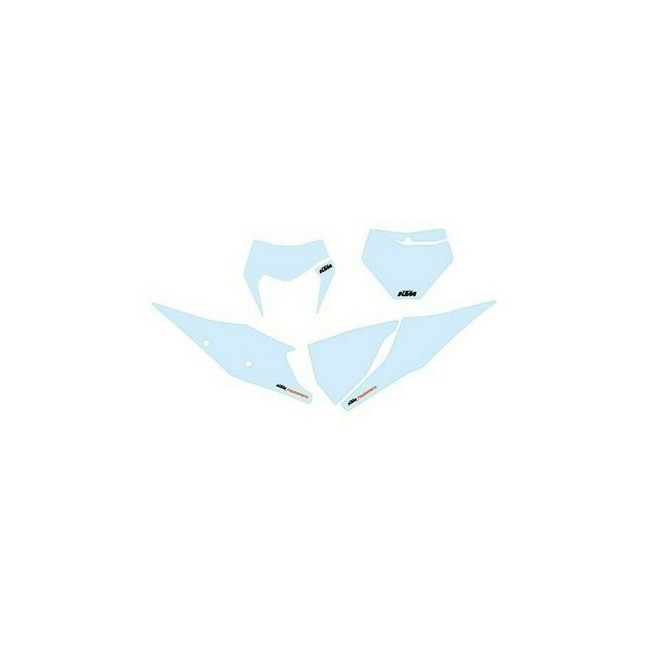 Ktm Stickers Adesivi Tabelle Portanumero Bianchi Exc Sx 2019 Al 2021 79708988100ab