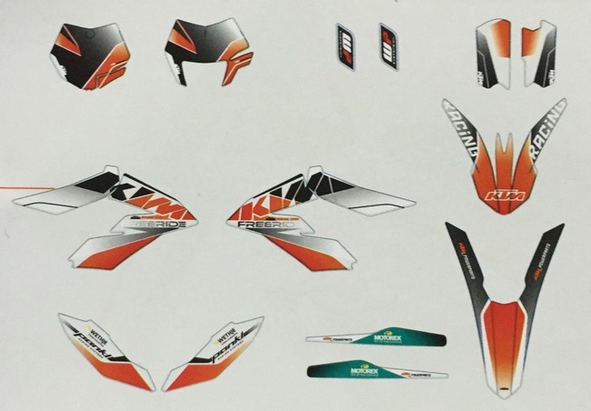 Ktm Stickers Grafiche Race Line Freeride Originali E-sx E-xc