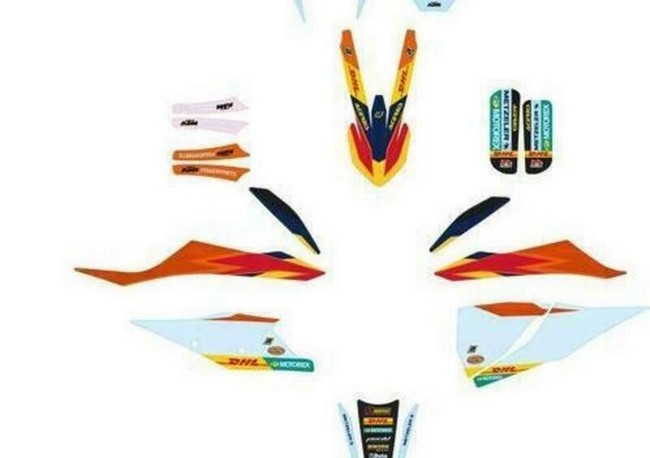Ktm Stickers Kit Grafiche Dhl Factory Oem Exc Sx 2020 2021 79508990000