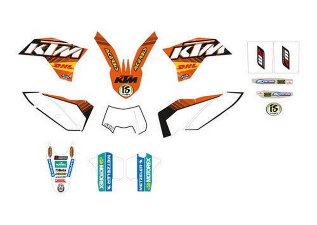 Ktm Stickers Kit Grafiche Factory Exc 2008 Al 2011 78108190300