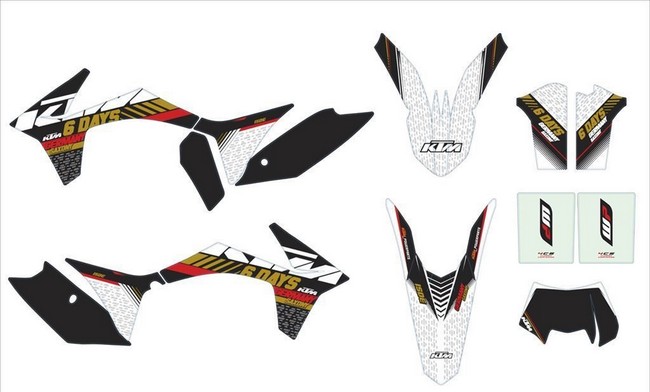Ktm Stickers Kit Grafiche Six Days Germany Exc 12-13
