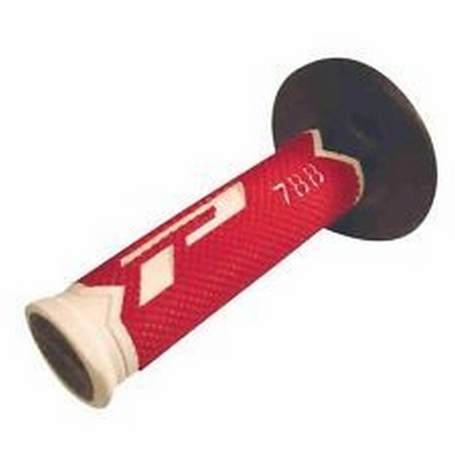 Manopole Progrip Cross Enduro Tripla Densita' Moto 6/788 Wrn Bianco Rosso Nero