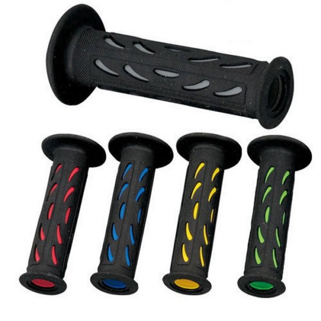 Manopole Progrip Racing Strada Dual Density Forate Giallo 6-724/by