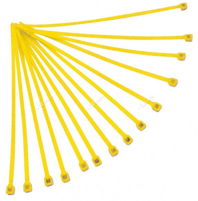 Racetech Fascette Nylon Giallo 3,6x200mm (100pz)