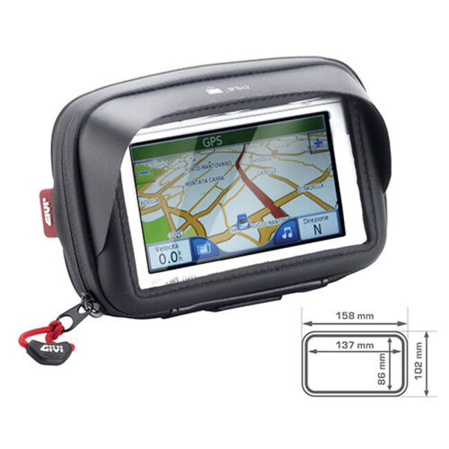 S954b Porta Gps-smartphone Universale Con Attacco. Compatibile Con Scooter, Moto E Biciclette