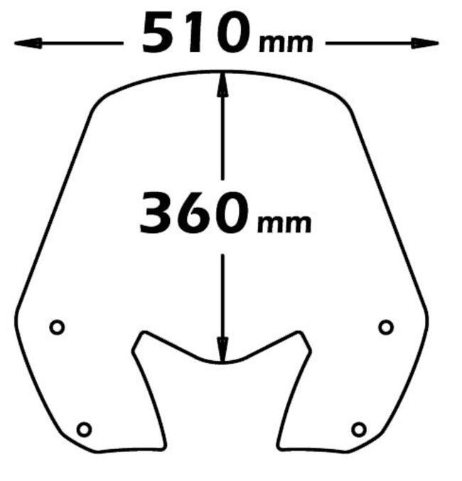 Cupolino Fumé Chiaro Per Honda Sh 300 Isotta Sc2662-fc