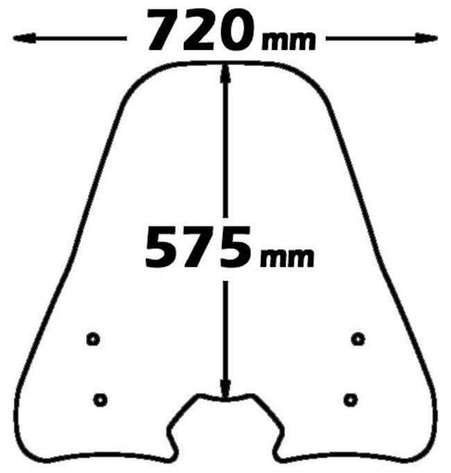 Parabrezza Per Vision 110 Honda Isotta Sc2680