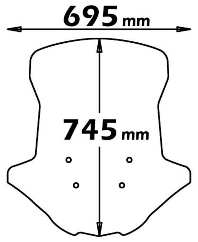 Parabrezza Per Honda Integra 700 /integra 750 Isotta  Sc2694