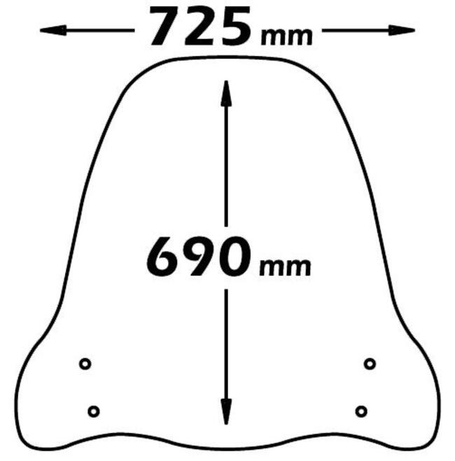 Parabrezza Per Kymco Agility Rs Isotta Sc2732