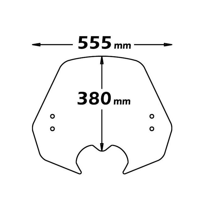 Parabrezza Per Kymco People 125i - 200i - 300i Isotta Sc2748