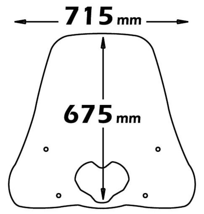 Parabrezza Per Kymco People 125i - 300i - 200i Isotta Sc2755
