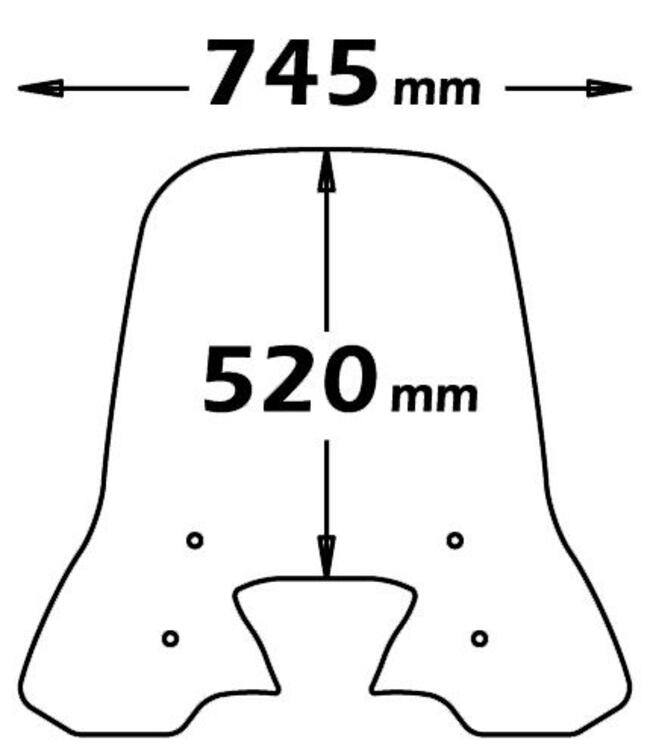 Parabrezza Per Kymco People One 125i Isotta Sc3026