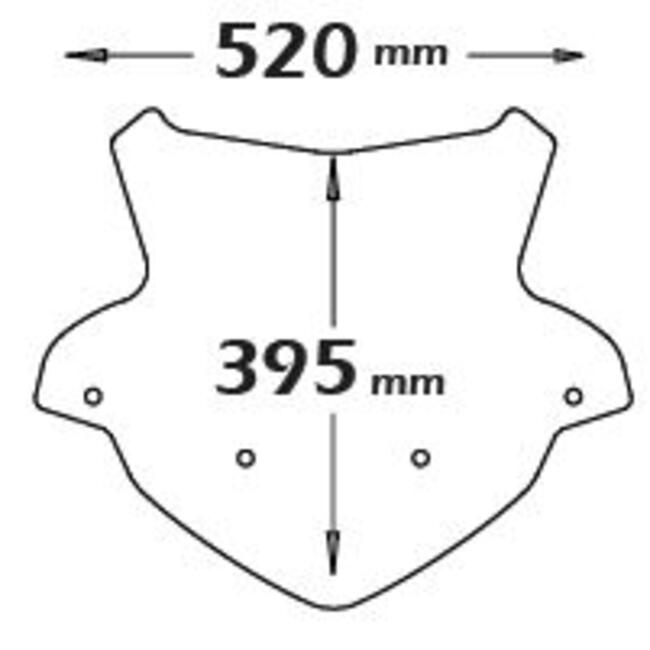Cupolino Kymco Agility 50-125-150-200 Fume' Scuro Isotta Sc3034