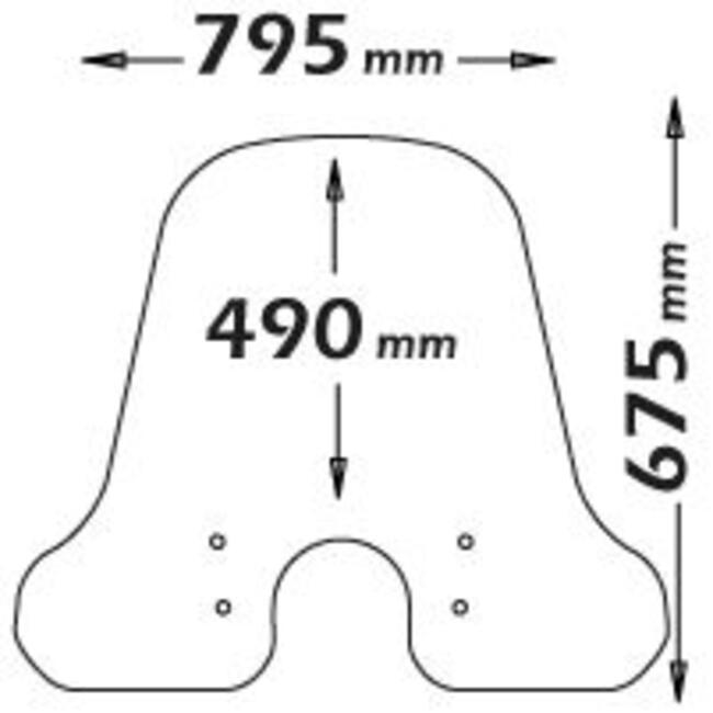 Parabrezza Per Piaggio Vespa Primavera Isotta Sc4156