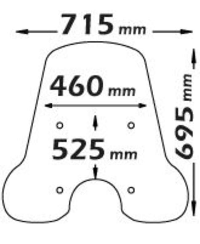 Parabrezza  Per  Piaggio Vespa Primavera Isotta Sc4158