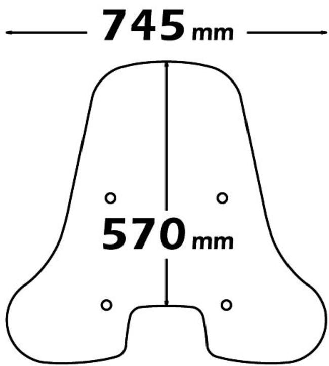 Parabrezza  Per  Piaggio Vespa S 50-125-150 Isotta Sc4181