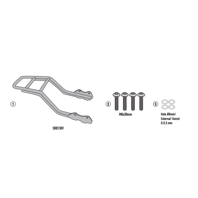 Sr8130 Portapacchi Swm Six Days 500 Givi