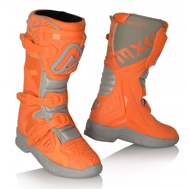 Scarpe Da Moto Grigio/arancio Acerbis Uomo