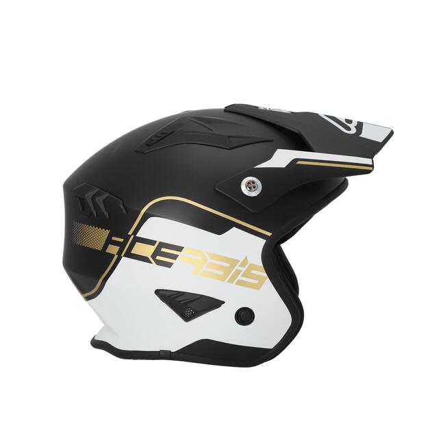 Acerbis Caschi Jet Nero/bianco/oro