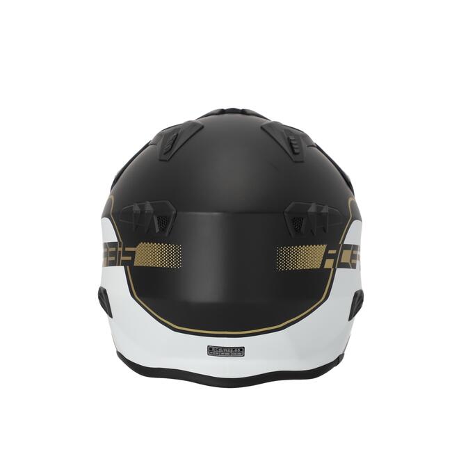 Acerbis Caschi Jet Nero/bianco/oro