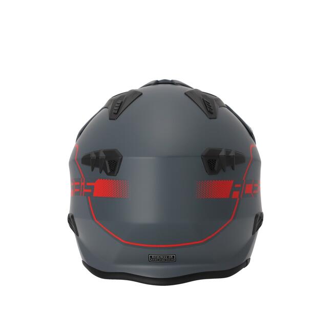 Acerbis Caschi Jet Grigio/rosso