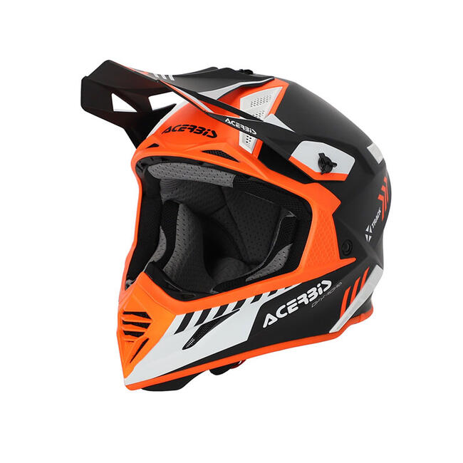 Acerbis Caschi Cross Nero/arancio