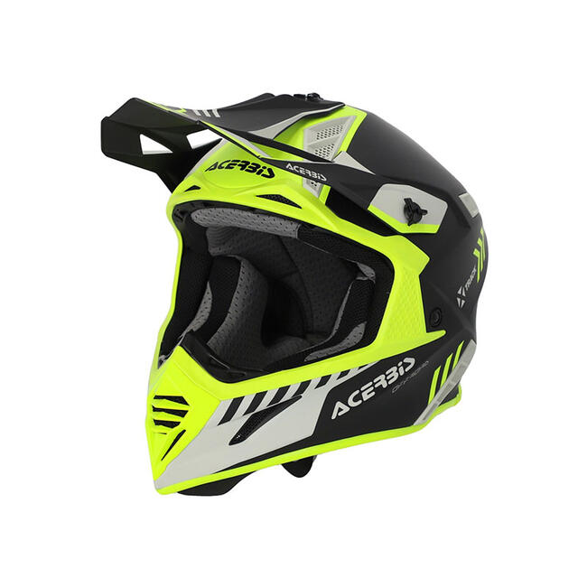 Caschi Cross Nero/giallo Acerbis