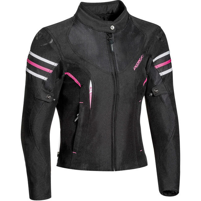 Ixon Giacche E Giubbotti Da Moto Nero/fucsia Donna