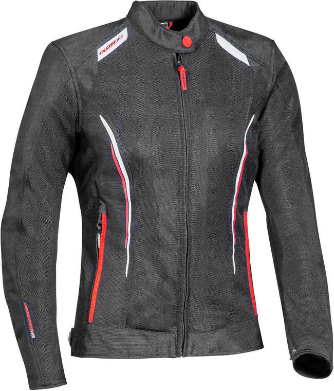 Ixon Giacche E Giubbotti Da Moto Nero/bianco/rosso Donna