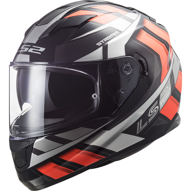 Casco Integrale Ls2 Ff320 Stream Evo Loop Nero Arancio Fluo