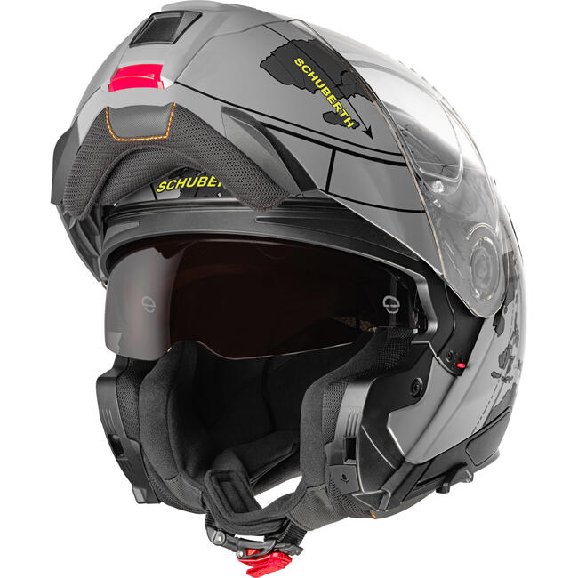 Casco Modulare C5 Schuberth Globe Grey Nuova Omologazione Ece 22.06