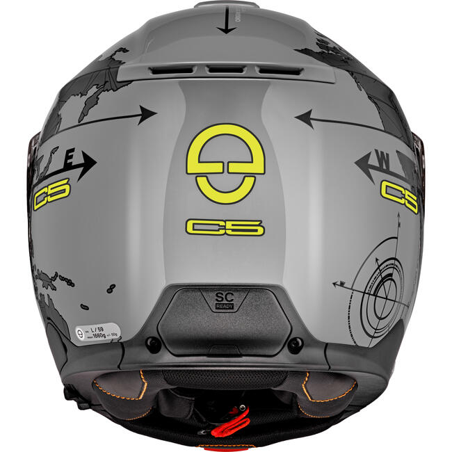 Casco Modulare C5 Schuberth Globe Grey Nuova Omologazione Ece 22.06