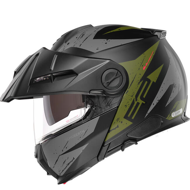 Casco E2 Explorer Green  Nuova Omologazione Ece 22-06 Schuberth