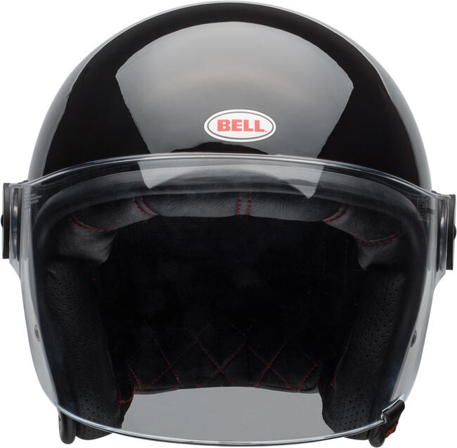 Casco Jet Riot Solid Gloss Black Bell