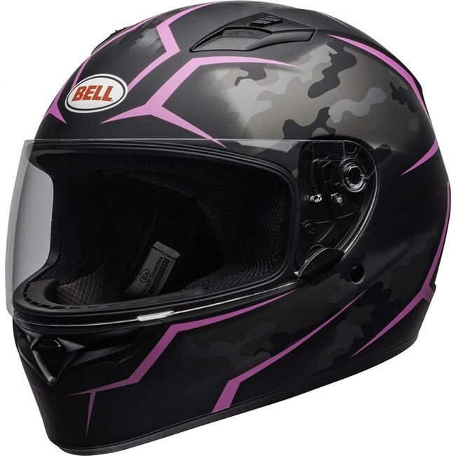 Casco Integrale Qualifier Stealth Camo Matte Black  Pink  Bell