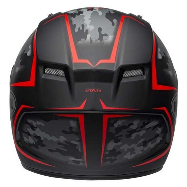 Casco Integrale Qualifier Stealth Camo Matte Black Red Bell