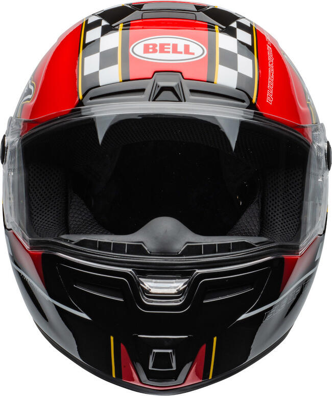 Casco Integrale Srt Isle Of Man Gloss Black Red Bell