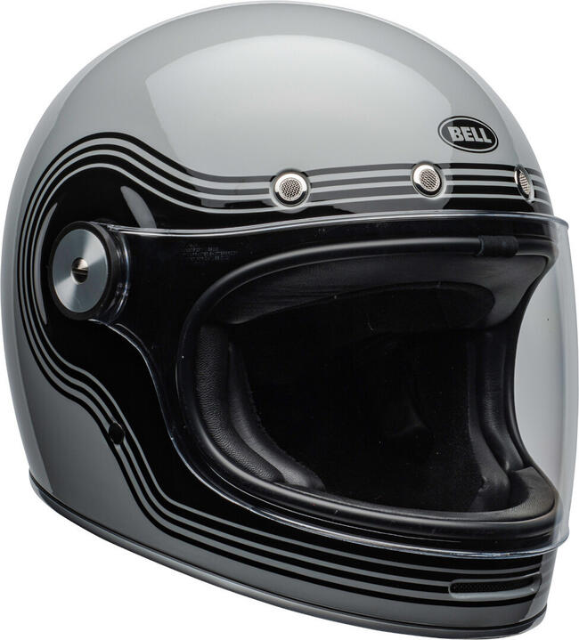 Casco Integrale Bullitt Dlx Flow Gloss Gray Black Bell Grigio/nero