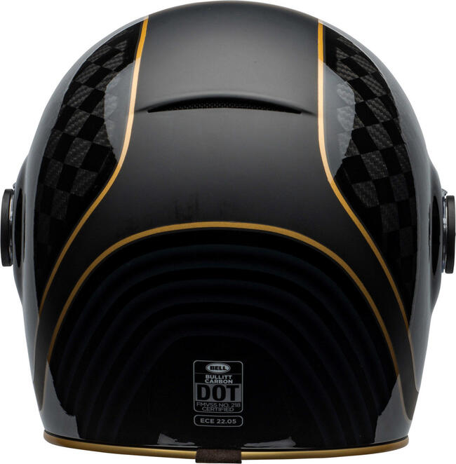 Casco Integrale Bullitt Carbon Rsd Check It Matte Gloss Black Bell